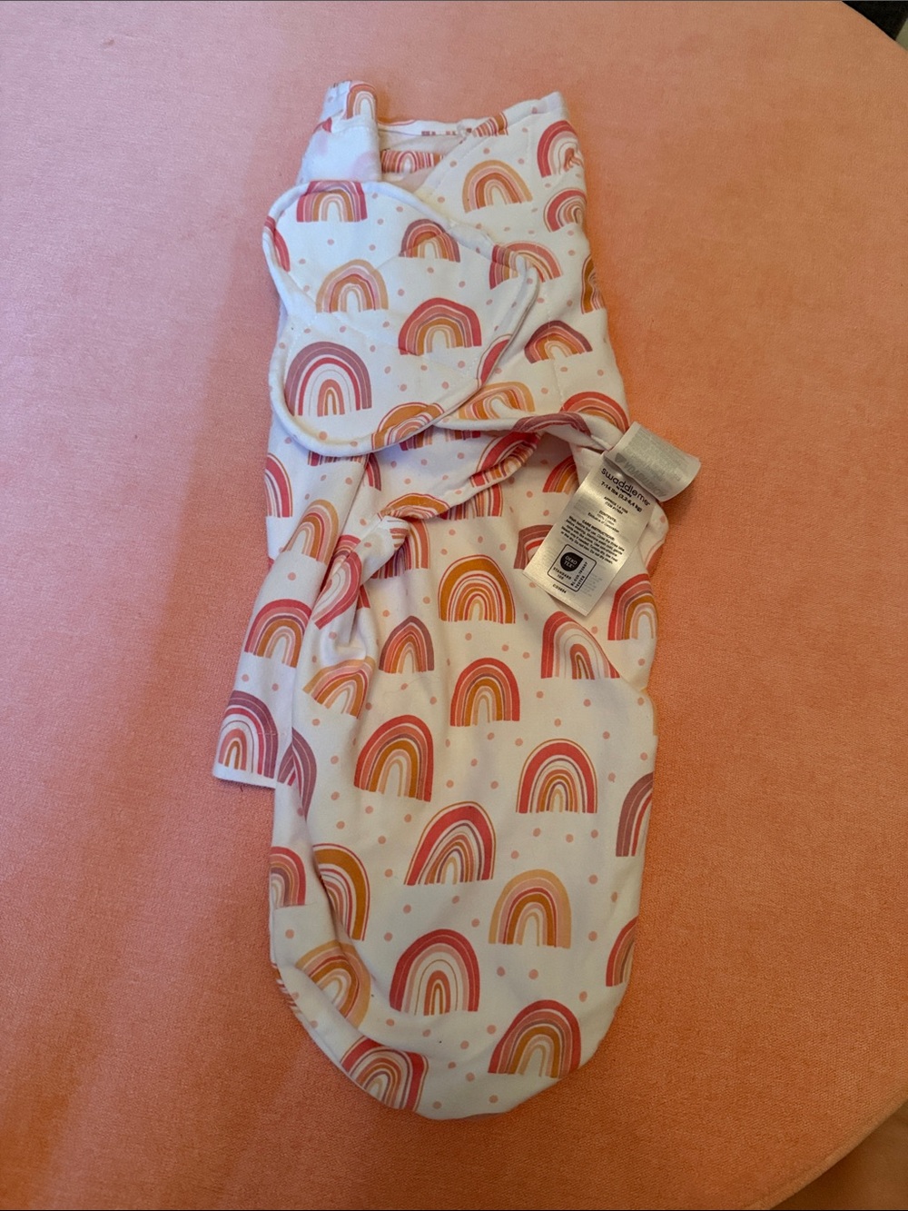 SwaddleMe Pink & Orange Rainbow Swaddle Sack
